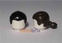 Lego Hair 17630 PICK & MIX ANY COLOURS! Black Dark Brown