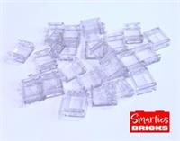 25 x LEGO TRANS CLEAR 1x2x2 WINDOWS - P/N 87552