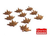 10x LEGO Minifig, Crown Tiara, 5 Points, Rounded Ends Pearl Gold NEW