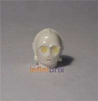 Lego K-3PO Head from set 75098 for Star Wars White Protocol Droid Minifig NEW