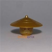 Lego Gold Sensei Wu Head + Hat from set 71741 for Ninjago Minifigure NEW