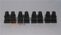 4x Lego Short Plain Legs 41879 Black for Minifigures NEW