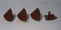 4x Lego Triangular Shields 3846 Reddish Brown for Knights, Castle NEW 6353186