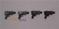 4x Lego Submachine Guns 62885 Black Automatic Pistols NEW 6103643