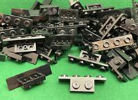 LEGO Bracket / 1x4 1x2 Black Angle Plate / Part No. 28802 / 15 Pieces Order