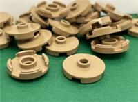 LEGO Tile / Round With Open Stud 2 x 2 / Dark Tan / No. 18674 / 20 Pieces