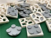 LEGO Turntable, 2 x 2 Plate With Light Grey Top, No. 3680 3679, 12 Pieces