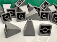 LEGO Slope, Pyramid 2x2x2, 75 Quadruple 3688, Dark Grey From 70618, 10 Pieces
