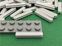 LEGO Technic Axle 3, Light Grey, Architecture, Dark Grey, No. 4519 / 15 Pieces