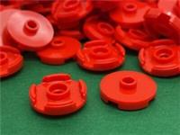LEGO Tile, Round With 1 Open Stud, Knob, 2 x 2, Red, No. 18674 / 15 Pieces