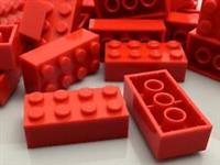 LEGO Brick Classic, 2 x 4 Red, No. 3001, 15589, 54534, 72841 / 100 Pieces