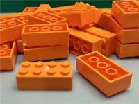 LEGO Brick Classic, 2 x 4 Orange, No. 3001, 15589, 54534, 72841 / 100 Pieces