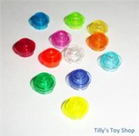 Lego - Clear 1x1 Round Thin Tiles - Pick Colour & Pack Size - ID 30057 34823 NEW