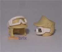 2x Lego Hoth Rebel Trooper Helmets with Goggles for Star Wars Minifigures NEW