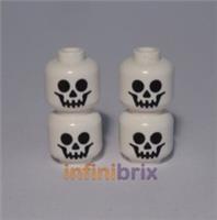 4x Lego Skeleton Heads NEW 4651445