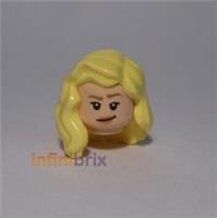 Lego Dr. Ellie Sattler Head + Hair from set 76957 for Jurassic World Minifigure