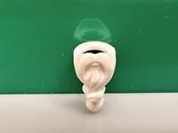 LEGO Minifigure Beard With Knot From Vitruvius, Merlok, 15442, WHITE, 2 Pieces