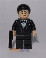 Lego James Bond 007 Sean Connery Minifigure Made of Genuine Lego Parts cus160