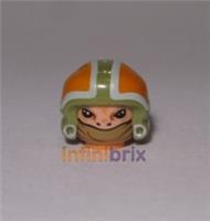 Lego Resistance Ground Crew Head + Helmet from set 75102 Star Wars BRAND NEW