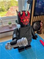 HUGE 3D Printed Lego Inspired -Darth Maul Star Wars