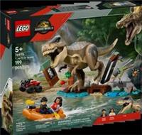 LEGO 76975 Jurassic World T. rex River Escape - Interactive Dinosaur Toy - in...
