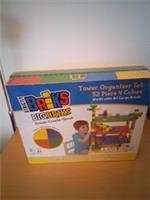 Strictly Briks Big Briks Tower Organizer Set 52 Piece 4 Colors
