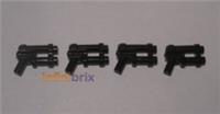 4x Lego Space Guns 6018 / 95199 Black Double Barrel NEW