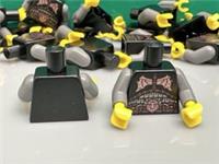 LEGO Evil Dwarf Torso With Copper Decoration 973 88585, From Series, 10 Pieces