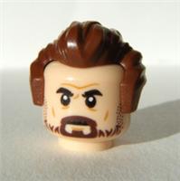 LEGO Hopper Red Guardian Minifigure Head Hair Parts 75810 77905 Stranger Things