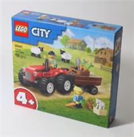New LEGO City Farm 60461 Red Tractor With Trailer Set Sealed Dog Sheep Animals