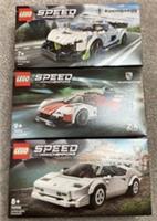 LEGO Speed Champions X3 Sets Lamborghini Porsche Koenigsegg 76908 76916 76900