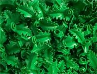 100x Lego Dark Green Plant Plates 2682 Round 1 x 1 Curved Upright Leaf 6581711