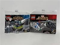 Lego DC Comics Super Heroes Joker Bumper Car (30303) & Spiderman (30305) - New