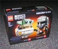 STAR WARS LEGO 75317 THE MANDALORIAN & THE CHILD BRICKHEADZ B-STOCK NEW SEALED