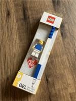 Lego ORIGINAL 0.7mm Medium Point BLUE GEL Pen+LEGO MINI-FIGURE,MODEL No : 52600