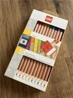 Lego ORIGINAL COLOURED ASST PENCILS x 12, MODEL No : 52064 ( INCLUDES TOPPER )