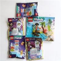 LEGO Friends Mini Doll Polybag Foil Packets x5 Lot NEW Sealed