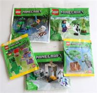 LEGO Minecraft Polybag Packet x5 Stocking Filler Christmas 30672 30647 30705