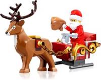 LEGO Holiday Mini Build - Santa Claus Minifigure with Mini Sleigh and Reindeer