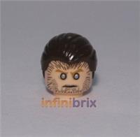 Lego Fenrir Greyback Head + Hair piece from sets 4840 + 10217 for Harry Potter