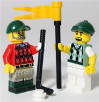 LEGO City Golfer Minifigure x2 Golf Sports People Pack New Genuine LEGO Parts