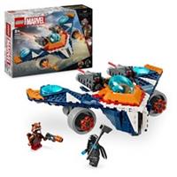 LEGO 76278 Marvel Rocket's Warbird vs. Ronan with Rocket Raccoon minifigure -...