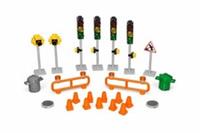 LEGO Accessories - Street City Roadworks - Construction - Traffic Lights etc