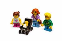 LEGO Childminder Minifigure - Childminder, two Children and Baby in Stroller