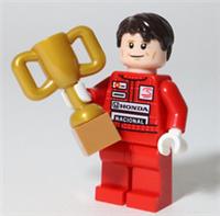 LEGO McLaren Senna Minifigure Racing Speed Champions - Wrong Head/Legs NEW