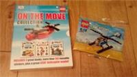 LEGO ON THE MOVE COLLECTION 3 BOOKS, 100 STICKERS/MODEL + CREATOR POLYBAG 30471