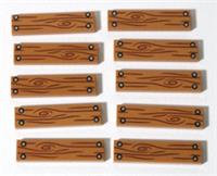 LEGO Wood Tile 1x4 Part Bundle Wooden Grain Plank Pattern Print City NEW