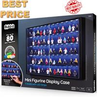 Mini Figures Display Case Protect Figurines 5 Levels LED Strips Lego Compatible