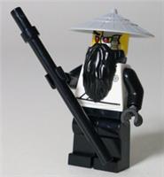 Made of LEGO Parts - Evil Wu Minifigure My Own Build Techno Rebooted