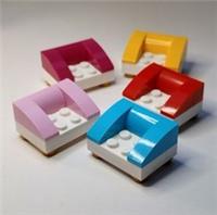 Lego - 4x3 Armchair with Curved Arms & Feet - Pick a colour - NEW CUSTOM #215